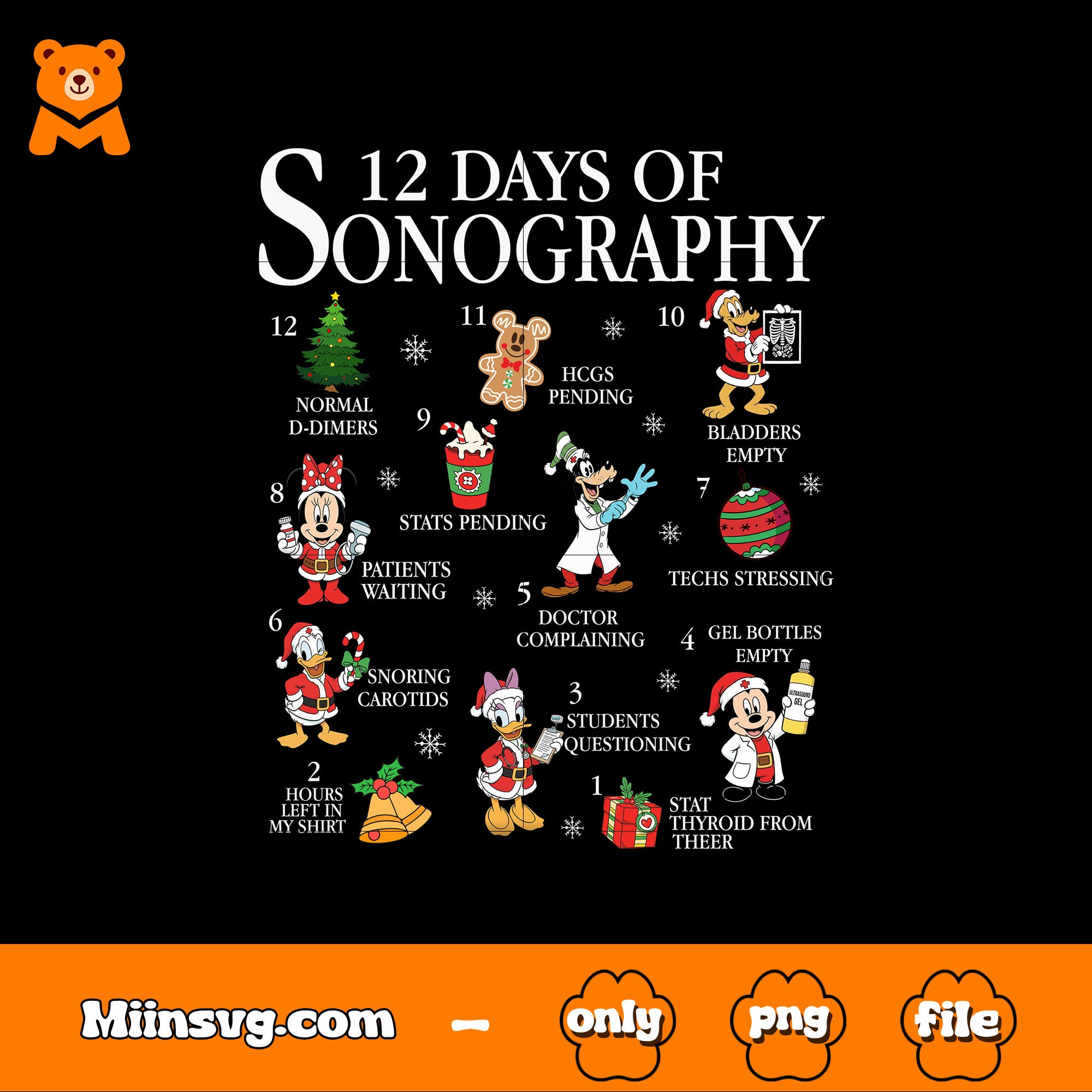 12 days of sonography mickey disney png