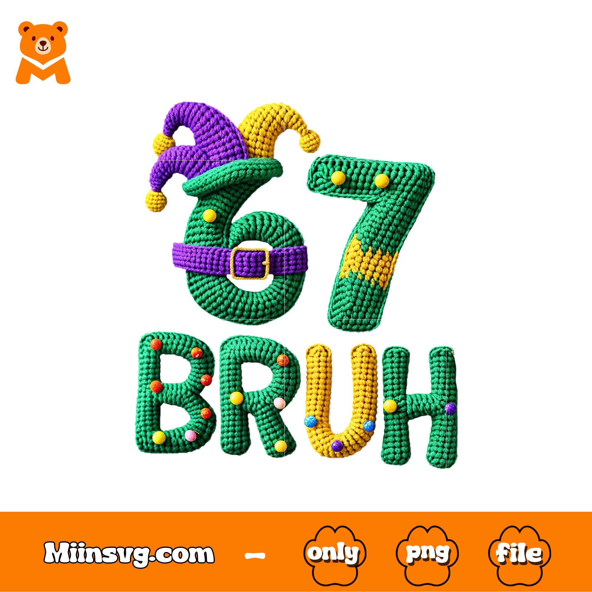 Bruh Mardi Gras png, six and seven png, Fat Tuesday png