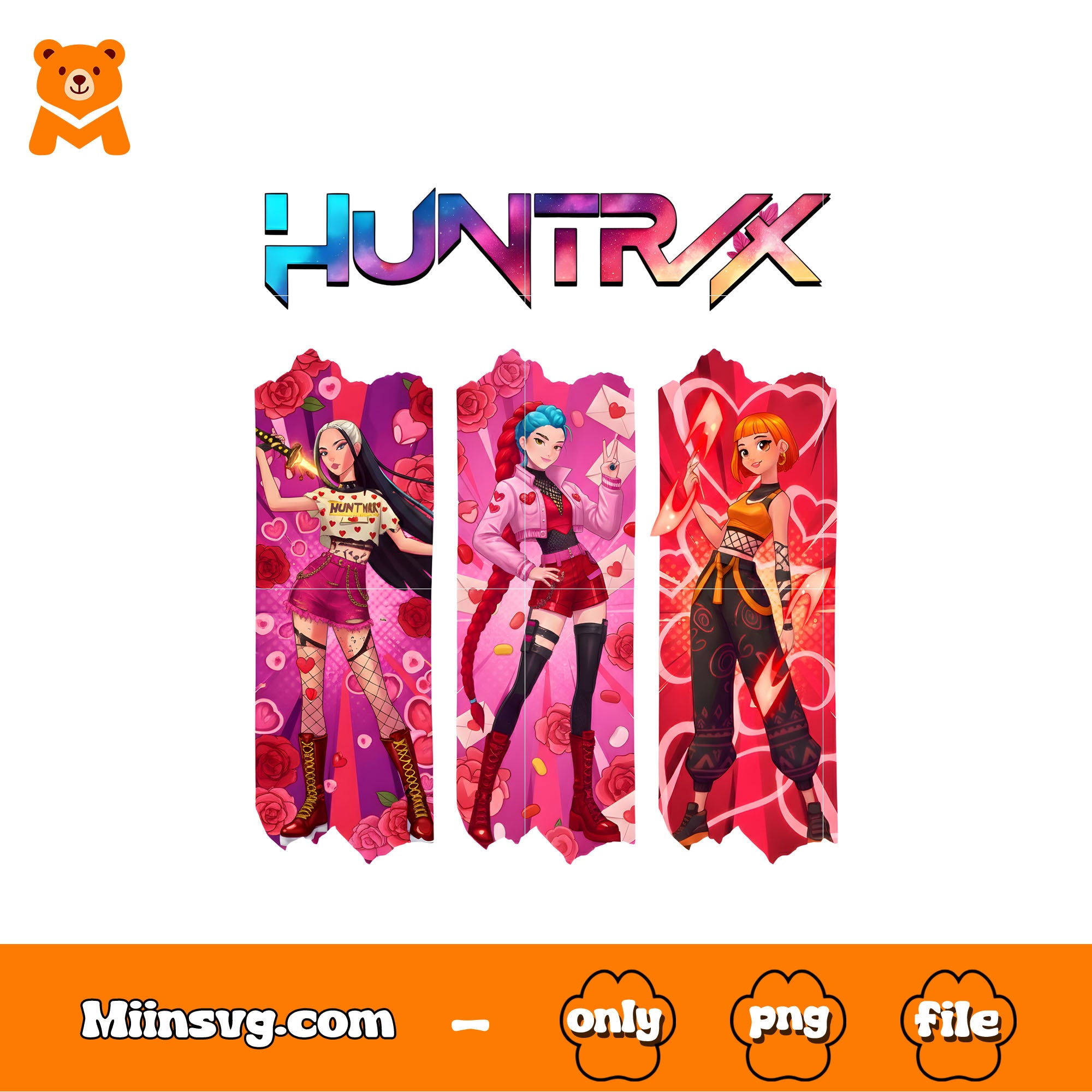 HUNTRIX valentine girls png