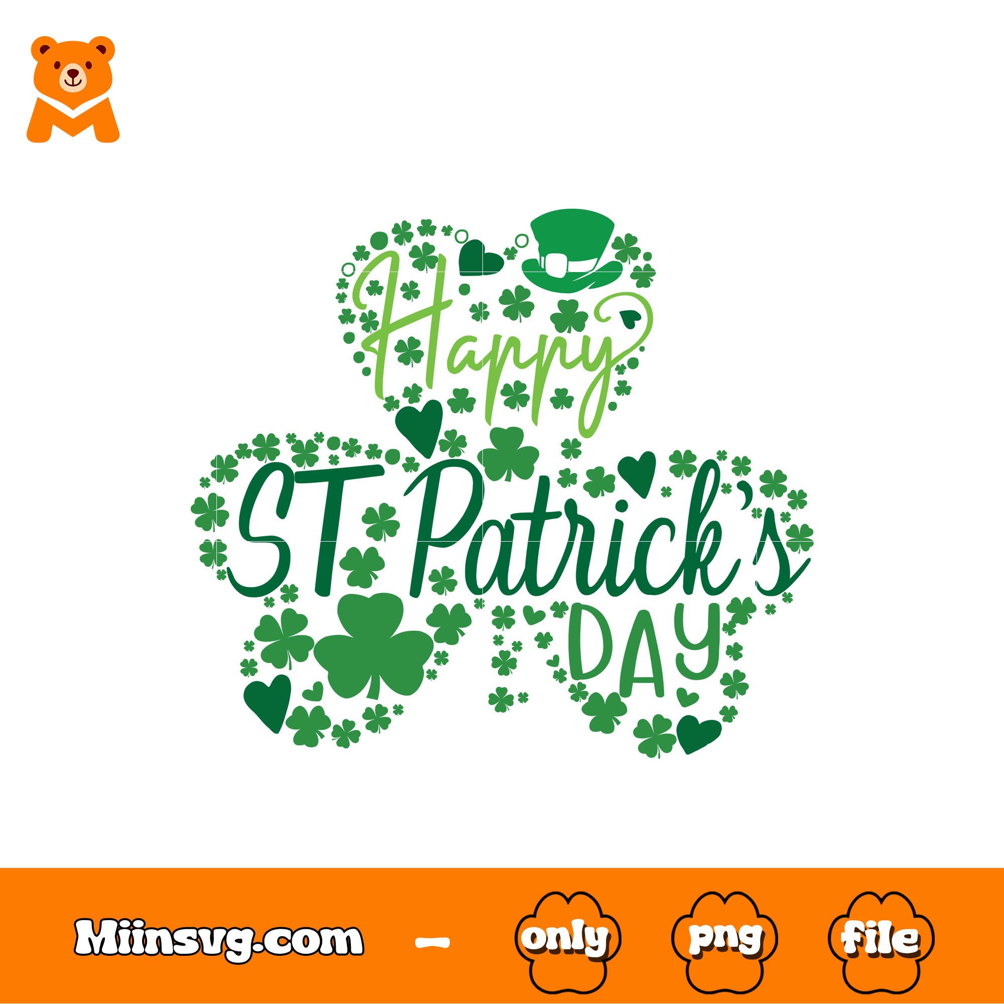 Happy st patrick's day designs​ png, lucky shamrock​ png