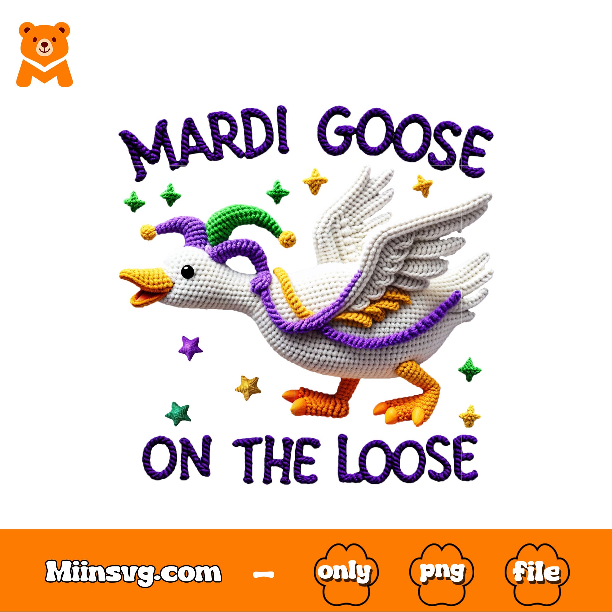 Mardi goose on the loose png, lively png, bustling festival png