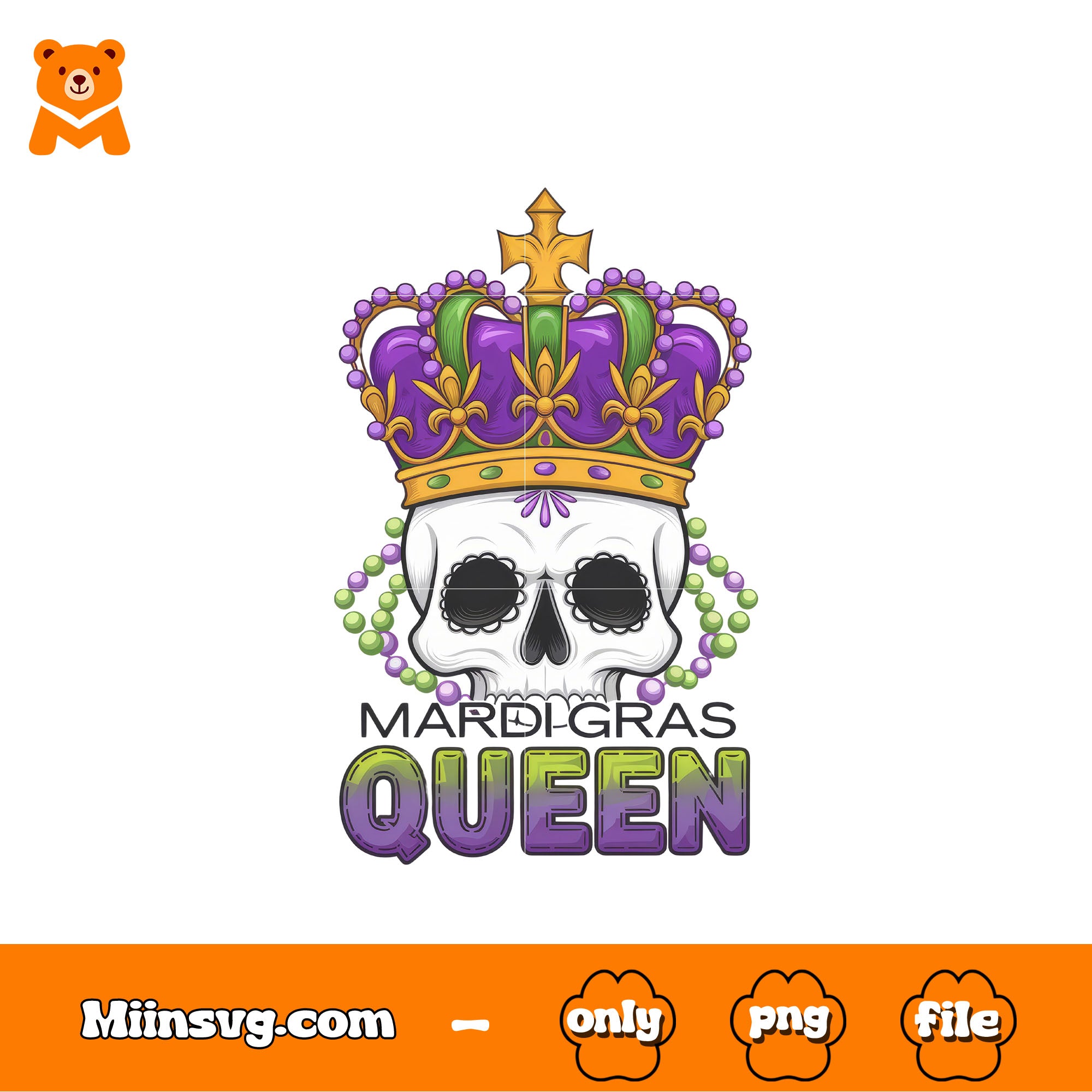 Skeleton png, Mardi Gras Queen png, Happy Mardi Gras png